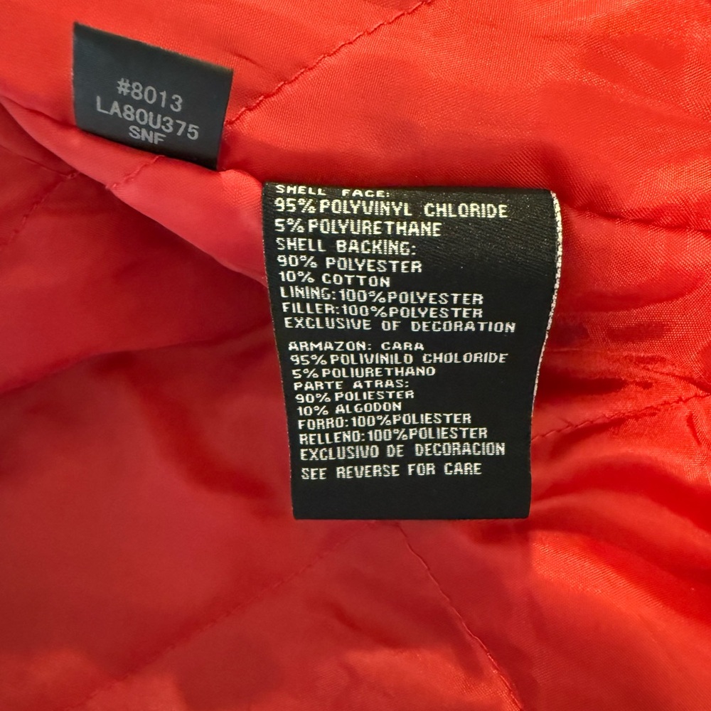 NFL Black and Red Bomber Jacket - Picture 4 of 17